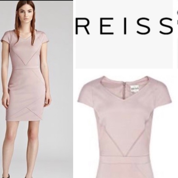 REISS PINK BODY CON DRESS PENSA SEAM BARBIECORE Size 2 - Picture 4 of 13